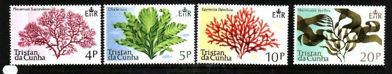 Tristan da Cunha-Sc#198-201- id4-unused NH set-Flowers-Aquatic Plants-1975-