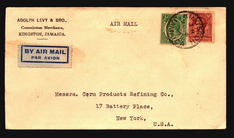 Jamaica 1934 Cover to USA - Z17673