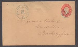 **CSA Cover, SC# U26 Charlottesville, VA, 5/14/1862, Conf State Usage