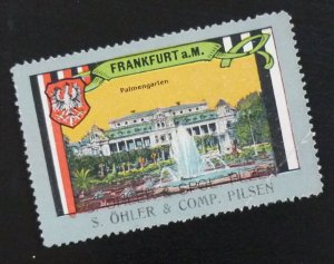 Poster Stamp Cinderella Vignette - US Austria Germany Czechoslovakia O139 