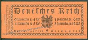 Germany 1932 MH26.2 All Original Stamp Booklet Markenheftchen 63538