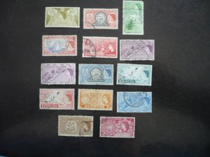 Stamps - Bermuda - Scott# 143-160 - Used Part Set of 14 Stamps