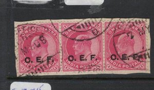 India CEF SG C13 Strip of Three Copy One VFU (4dox)