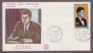 Gabon Airmail John F Kennedy # C27  , JFK  FDC - I Combine S/H