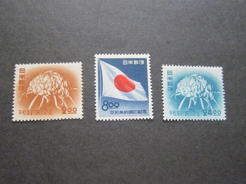 Japan1951 Sc 546-8 set MH