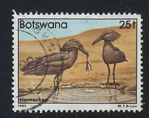 Botswana 314 Used 1982 Birds (fe5820)