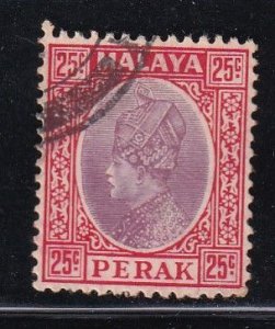 Malaya Perak 1935 Sc 77 25c Used