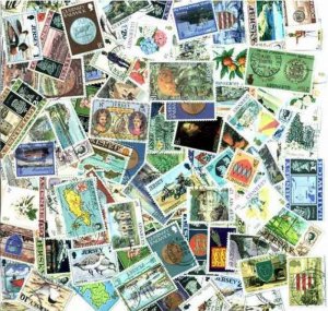 Channel Islands (Guernsey Jersey Isle of Man) Collection 100 Different Stamps