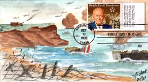 #2513 Dwight D. Eisenhower Fisher FDC