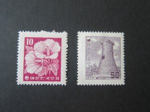 Korea 1956 Sc 235,237 MH