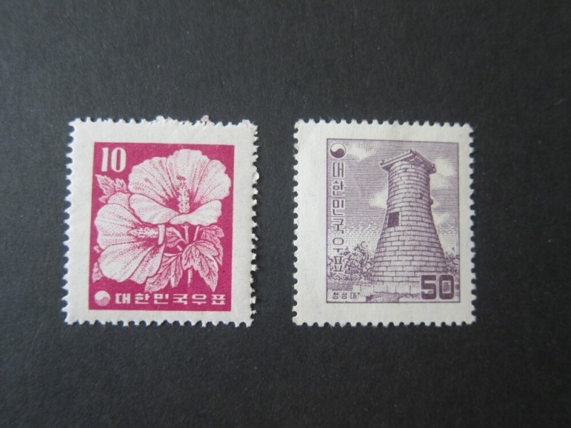 Korea 1956 Sc 235,237 MH