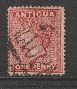 Antigua a QV 1d with reversed CA watermark