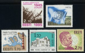 Estonia #290-294 Postage Stamp Collection Europe 1995 Mint LH OG