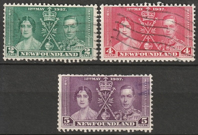 Newfoundland 1937 Sc 230-2 set used