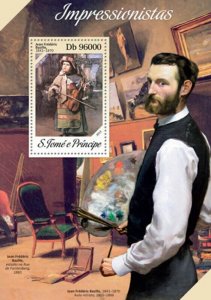 St Thomas - 2013 Impressionist Painters Stamp Souvenir Sheet ST13615b