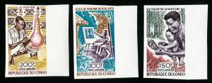 Congo Stamps # C84-6 XF Imperf OG NH