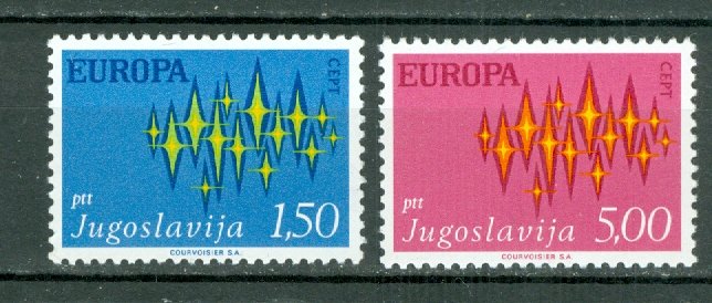 YUGOSLAVIA 1972 EUROPA #1100-1101...SET...MNH..$1.20