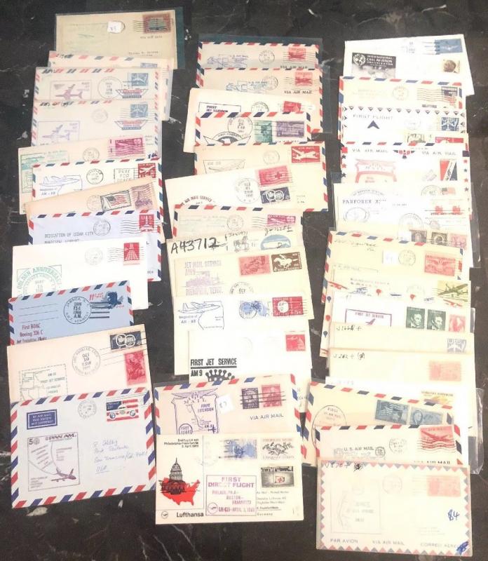 Great United States 45 first flight cover FFC Collection Lot