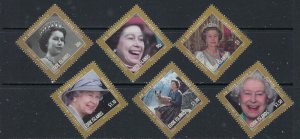 Cook Is 1402-07 MNH 2012 QEII Birthday (ak3509)