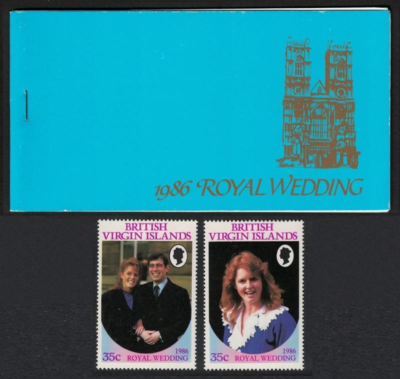 BVI Royal Wedding Prince Andrew 4v Booklet SG#SB2