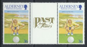 Alderney  SG A171  SC# 172 Golf  MNH Gutter Pair see scan 