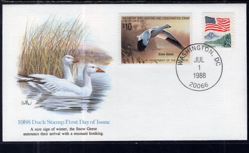 US RW55 Snow Goose Fleetwood U/A FDC