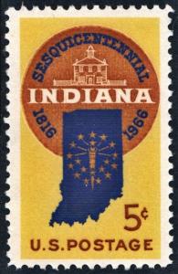 SC#1308 5¢ Indiana Statehood Issue (1966) MNH