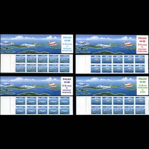 PALAU 1989 - Scott# C18a-20b Booklets-Planes NH