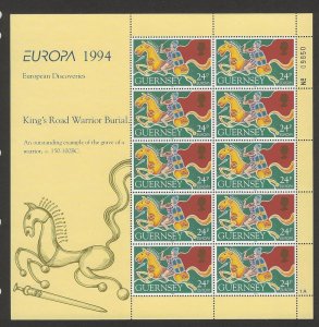 Guernsey 1994  Discoveries set sheets mnh sc 526-527-528-529