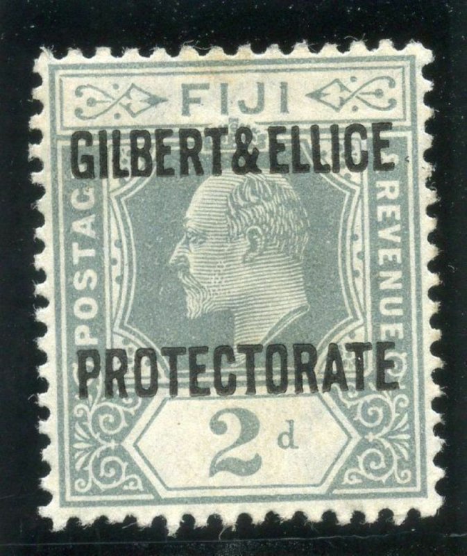 Gilbert & Ellice Is 1911 KEVII 2d grey MLH. SG 3. Sc 3.