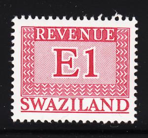 Swaziland 1975-77 MNH E1 red Revenue