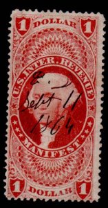 U.S. REV. FIRST ISSUE R72c  Used (ID # 66934)