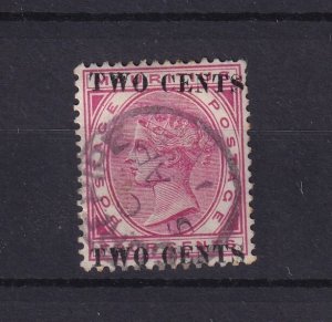 Mauritius QV 1891 2c Double Surcharge SG118b Fine Used BP16011