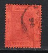 Hong Kong - 1891 QV 10c Sc# 44 (8557)