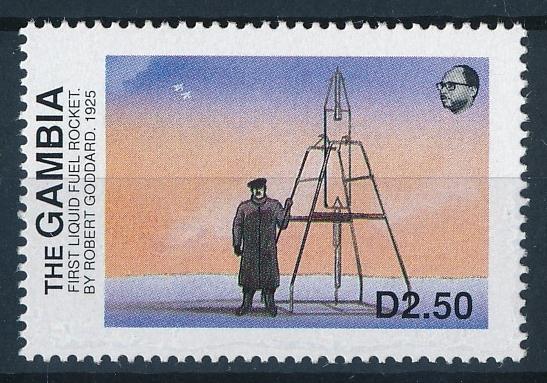 [64218] Gambia 1988 Space Travel Weltraum Rocket From Set MNH