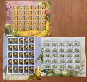 French Polynesia 1253/1278/? MNH 3 Sheets of 25 SEE DESCRIPTION L27