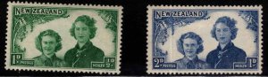 New Zealand Scott B24-25 MH*  Princess Semi-Postal stamp set