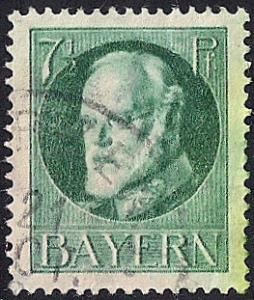 Bavaria #97 7 1/2PF Prince Luitpold used EGRADED VF-XF 86