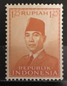 Indonesia 1951-3 #388(Toning), MNH, CV $2.10