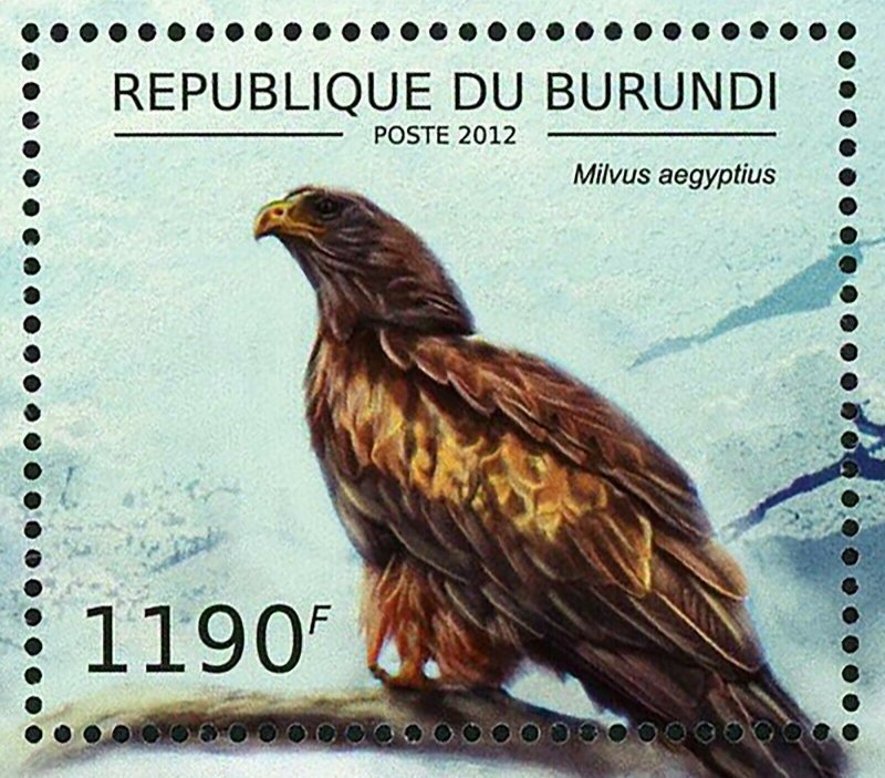 Bird of Prey Stamp Elanus Caeruleus Milvus Haliaeetus Vocifer S/S MNH #2803-2806
