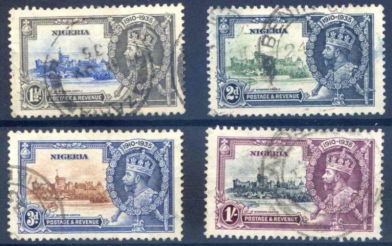 Nigeria 1935 Silver Jubilee SG30/33 Fine Used