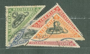 Liberia #F20-F24  Single (Complete Set)