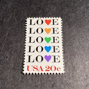 Scott #2072 Love with Hearts 20c - 1984-MNH-US