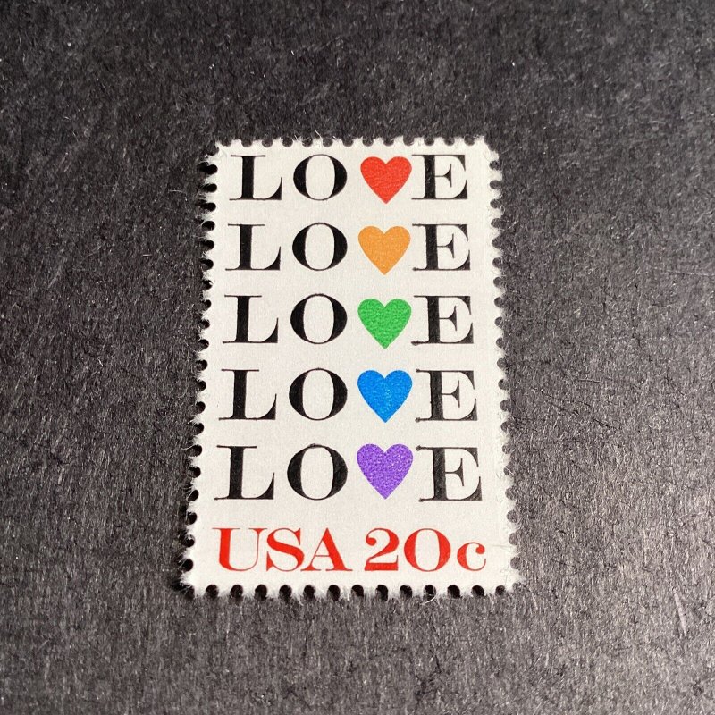 Scott #2072 Love with Hearts 20c - 1984-MNH-US