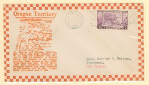US 783 1936 3c Oregon Territory First Day Cover - Brookhaven/Watts cachet
