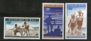 Mali 1976 First African Scout Jamboree Nigeria Sc C284-86 MNH # 1867