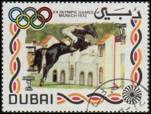 Dubai C66 - Cto - 1r Olympics / Steeplechase (1972)