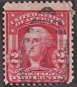 # 319 USED CARMINE GEORGE WASHINGTON TYPE I