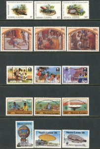 SIERRA LEONE Sc#571//598 1983 Five Part Sets OG Mint NH