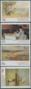 Australia 1989 SG1212-1215 Impressionist Paintings set MNH